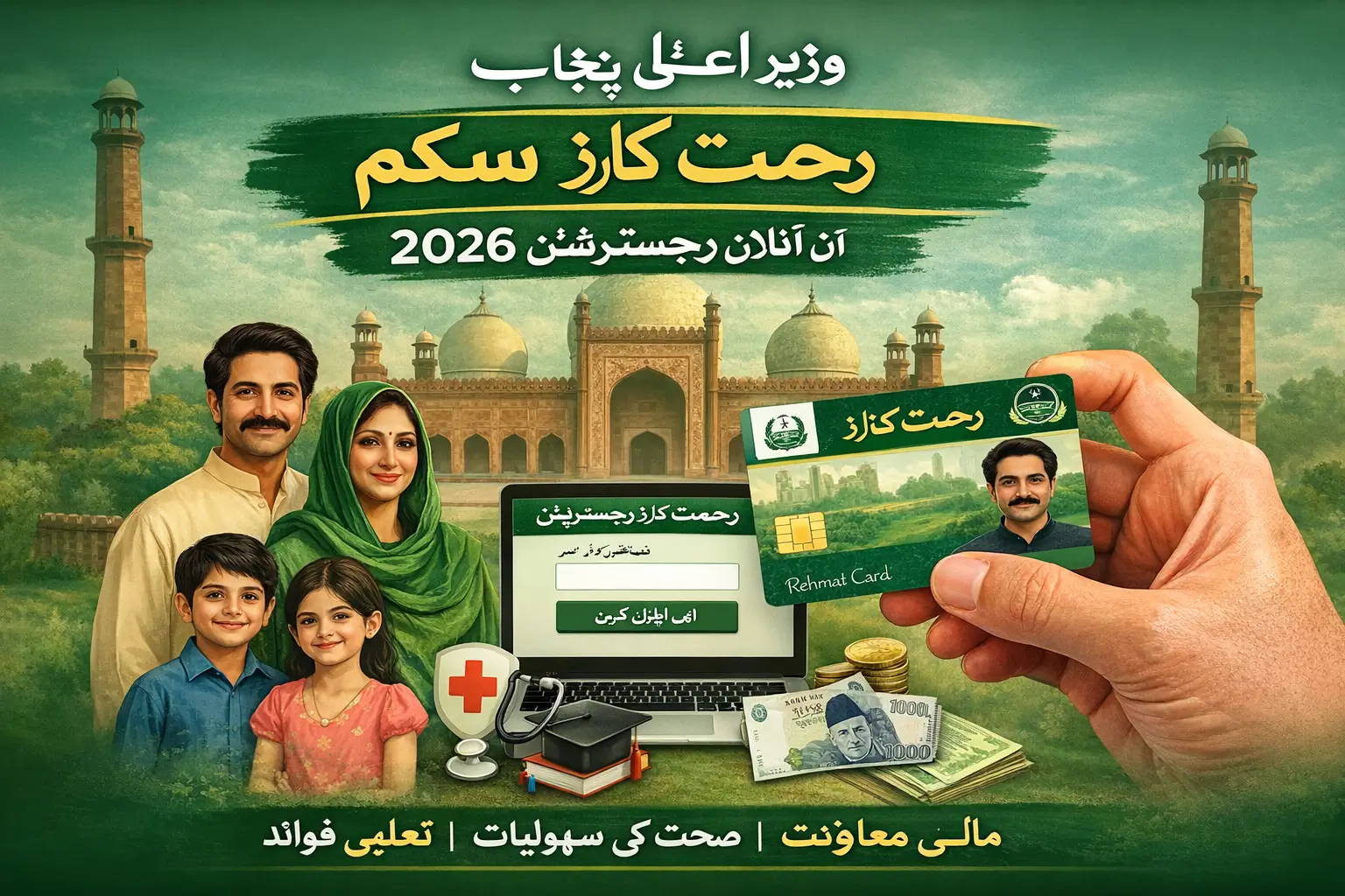 CM Punjab Rehmat Card Scheme Online Registration Check In 2026