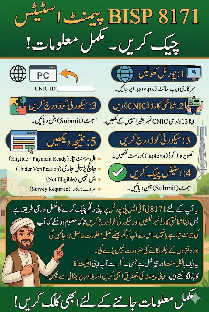 How to Check 8171 BISP Payment Status Online